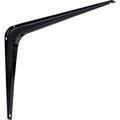 National Hardware 10 in. H X 8 in. W X 1-9/16 in. D Black Steel Shelf Bracket N218-941